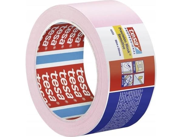 tesa PRECISION SENSITIVE 04333-00021-02 Crepebånd Malertape® Lys rosa (L x B) 50 m x 50 mm 1 stk