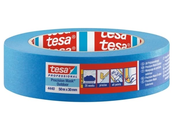 tesa PRECISION OUTDOOR 04440-00002-00 Crepebånd tesa® Professional Blå (L x B) 50 m x 30 mm 1 stk