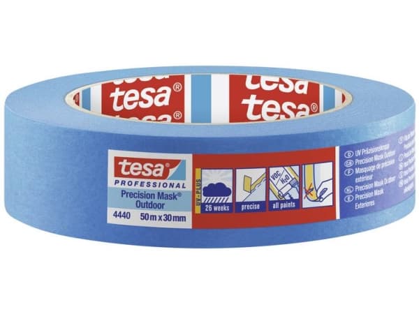 tesa PRECISION OUTDOOR 04440-00002-00 Kreppiteippi tesa® Professional Sininen (L x S) 50 m x 30 mm 1 kpl 1 kpl