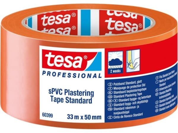 tesa SPVC 60399-00001-01 Rengasnauha tesa® Professional oranssi (L x B) 33 m x 50 mm 1 kpl 1 kpl