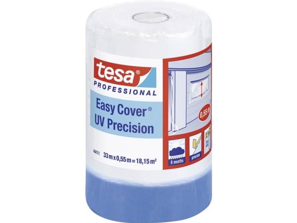 tesa 04411-00002-00 Afdækningsfolie tesa Easy Cover® Blå (L x B) 33 m x 55 cm 1 stk