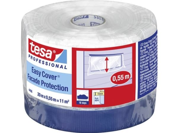 tesa 04498-00000-00 Afdækningsfolie tesa Easy Cover® Transparent (L x B) 20 m x 55 cm 1 stk