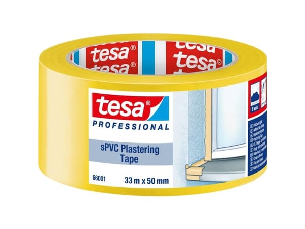 tesa SPVC 66001-00001-00 Rengøringstape tesa® Professional Gul (L x B) 33 m x 50 mm 1 stk