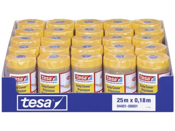 tesa 04401-00001-00 Afdækningspapir tesa Easy Cover® Orange (L x B) 25 m x 18 cm 1 stk