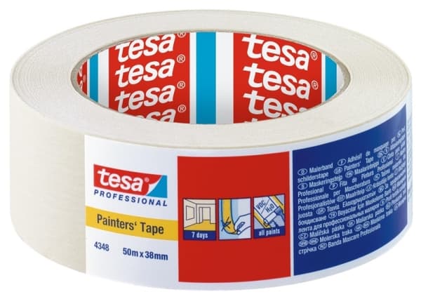 tesa STANDARD 04348-00018-03 Crepebånd tesakrepp® Beige (L x B) 50 m x 38 mm 1 stk