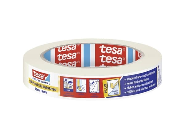 tesa PREMIUM 04306-00042-02 Crepebånd tesakrepp® Beige (L x B) 50 m x 19 mm 1 stk 1 stk