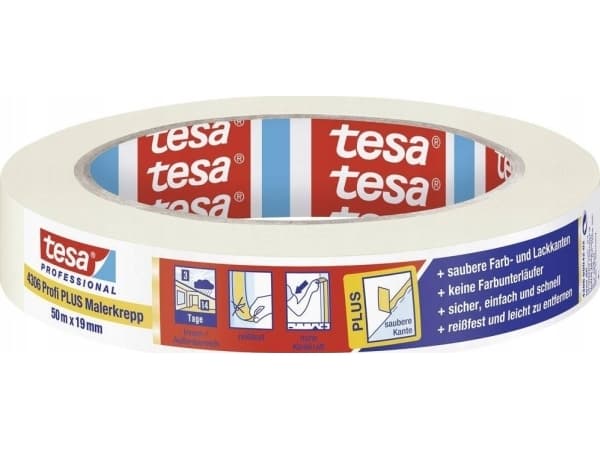 tesa PREMIUM 04306-00042-02 Crepebånd tesakrepp® Beige (L x B) 50 m x 19 mm 1 stk 1 stk