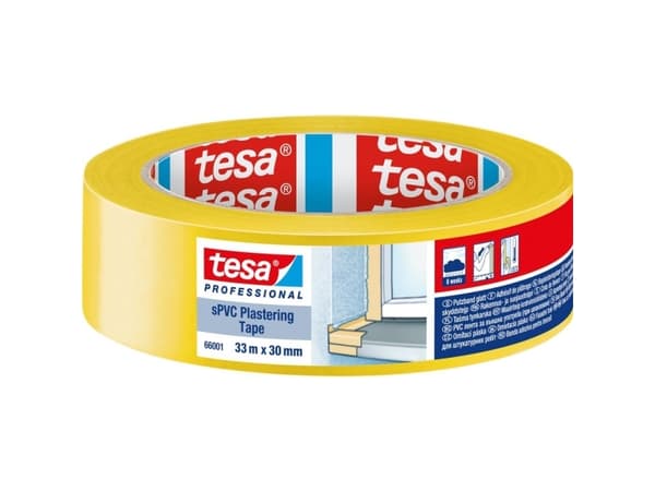 tesa SPVC 66001-00000-00 Rengøringstape tesa® Professional Gul (L x B) 33 m x 30 mm 1 stk