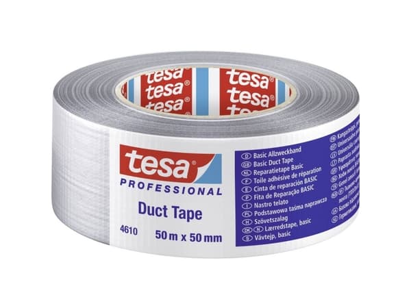 TESA 4610, Silver, Buntning, Fastsättning, Hantverk, Märkning, Reparation, Tätning, Stärkande, Polyeten, Metall, PVC, Trä, Slät, 20%