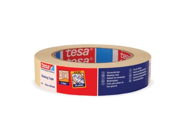 tesa STANDARD 04323-00041-00 Crepebånd tesakrepp® Beige (L x B) 50 m x 25 mm 1 stk 1 stk