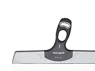 Anza bredspartel 35cm - Rustfri sandspartel i stål, 2-komponent, behageligt greb