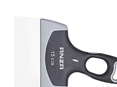 Anza bredspartel 15cm - Rustfri sandspartel i stål, 2-komponent, behageligt greb