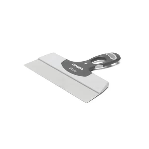 Anza bredspartel 15cm - Rustfri sandspartel i stål, 2-komponent, behageligt greb