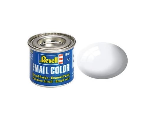 Revell White, glans RAL 9010 14 ml-tin, vit, 1 st