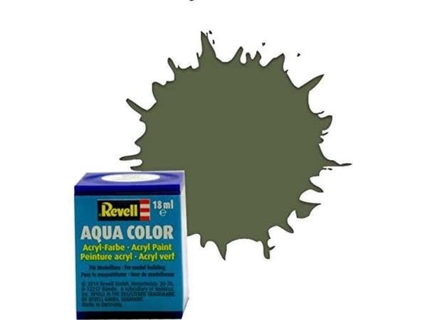Revell 36361 Aquafärg olivgrön (silkesmatt) färgkod: 361 RAL färgkod: 6003 burk 18 ml (36361)