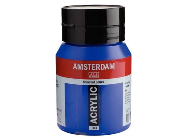 Amsterdam Standard Series Akrylglas 500 ml Ultramarin 504