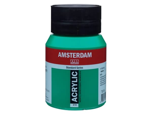 Amsterdam Standard Series Akrylkrukke 500 ml Permanent Green Deep 619