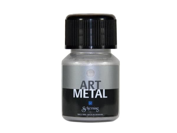 Schjerning Art Metal, Silver, Vattenbaserad färg, Vätska, 30 ml, 1 styck
