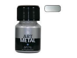 Schjerning Art Metal, Silver, Vattenbaserad färg, Vätska, 30 ml, 1 styck