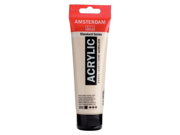 Amsterdam Standard Series Acrylic Tube Naples Yellow Red Light 292