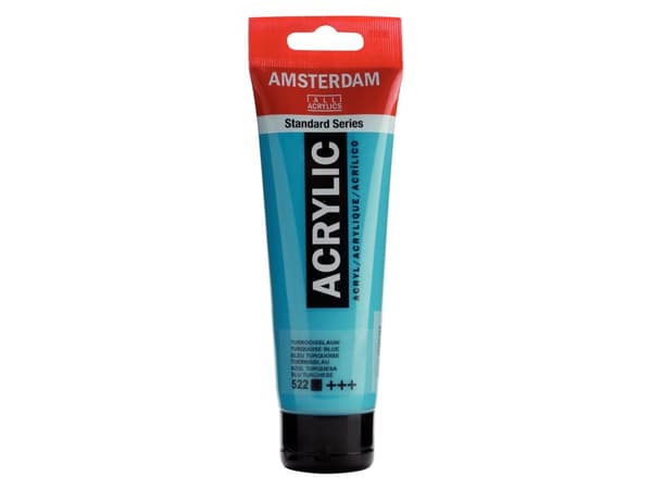 Amsterdam Standard Series akryyliputki 120 ml turkoosi sininen 522