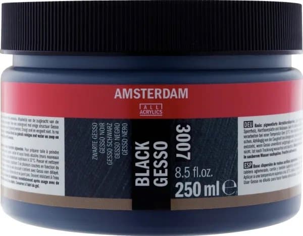Amsterdam Svart gips 3007 burk 250 ml
