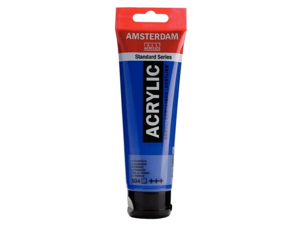 Amsterdam 17095042, Blå, Acryl maling, Veske + gel, 120 ml