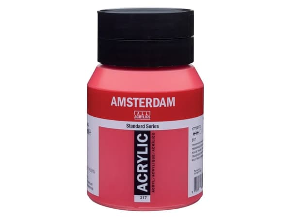 Amsterdam Standard Series Acrylic Jar Transparent Red Medium 317