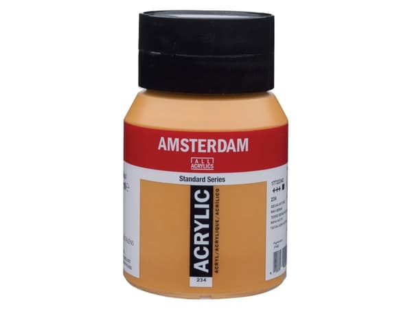 Amsterdam Standard Series akryylipurkkiin 500 ml Raw Sienna 234