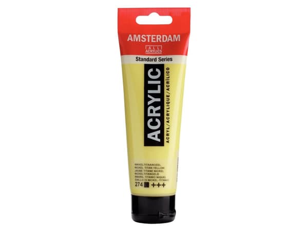 Amsterdam Standard Series Acrylic Tube Nickel Titanium Yellow 274