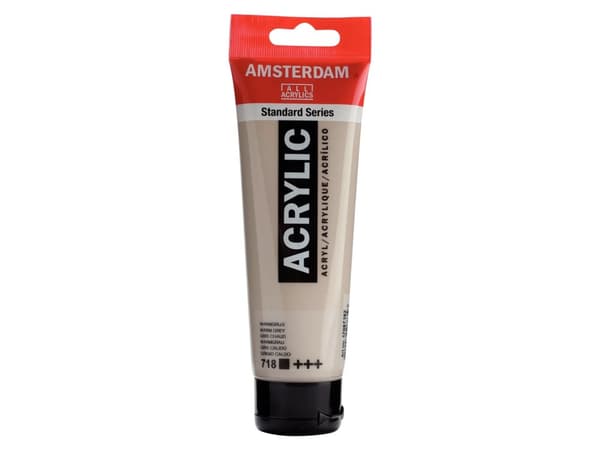 Amsterdam Standard Series Acrylic Tube Warm Grey 718