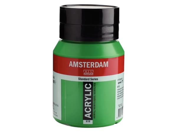 Amsterdam Standard Series Acrylic Jar Permanent Green Light 618