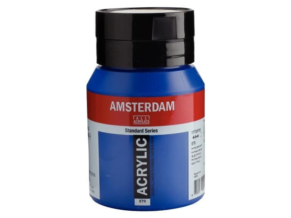 Amsterdam Standard Series Akrylkrukke 500 ml Phthalo Blue 570