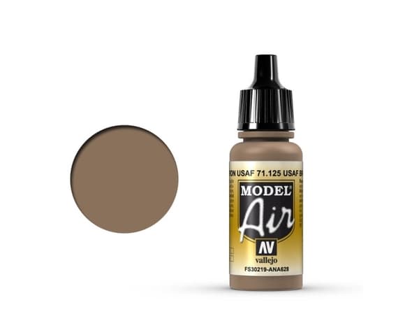Vallejo 71.125, 17 ml, Brun, Matt, Flaska