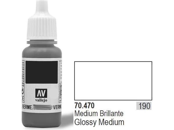 Vallejo Lakier Nr190 Gloss Medium 17ml - 70470