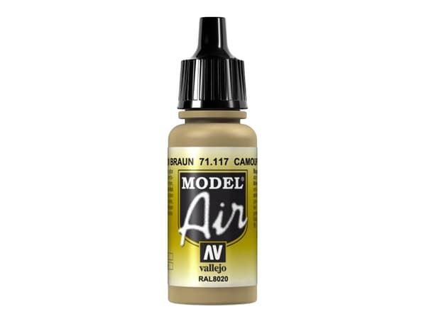 Vallejo 71.117, 17 ml, Brun, Matt, Flaska