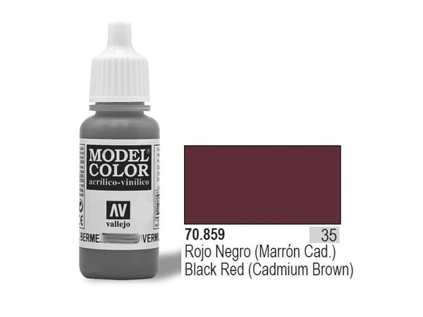 Vallejo Färg Nr35 Svart Röd Matt 17ml - 70859