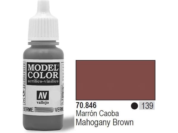 Vallejo Paint Nr139 Mahogny Brun 17ml - 70846