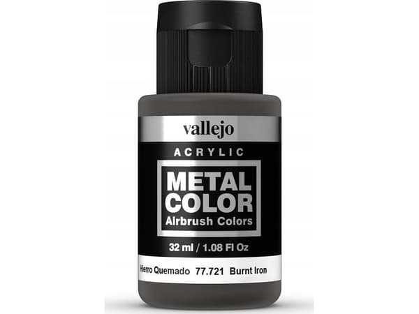 Vallejo Vallejo: 77.721 - Metal Color - Burnt Iron (32 ml)