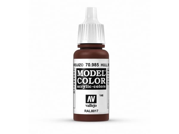 Vallejo 70.985, 17 ml, Rød, Matte, Flaske