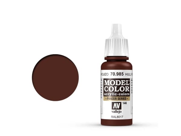 Vallejo 70.985, 17 ml, Rød, Matte, Flaske