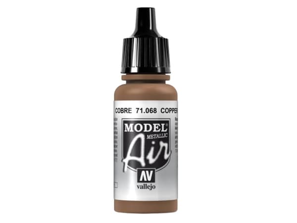 Vallejo 71.068, 17 ml, Koppar, Metallisk, Flaska