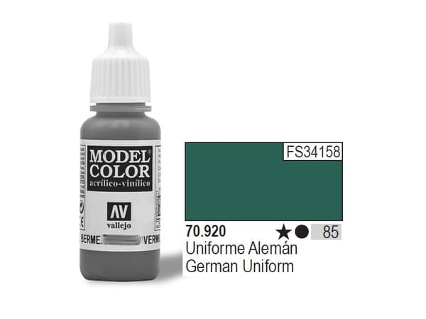 Vallejo 70.920, 17 ml, vihreä, matta, pullo, pullo