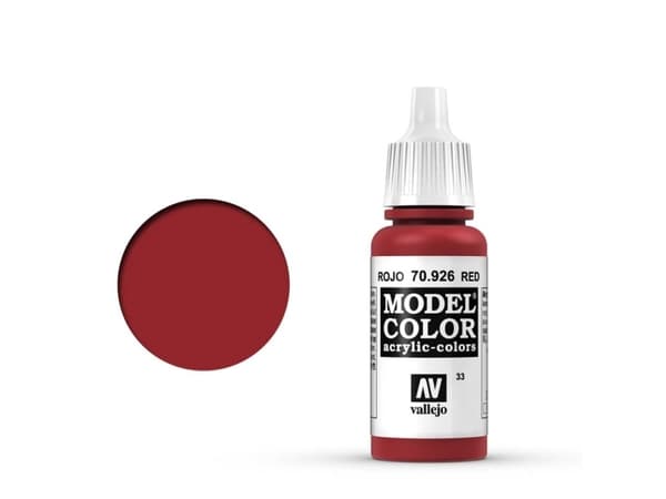 Vallejo 70.926, 17 ml, Röd, Matt, Flaska