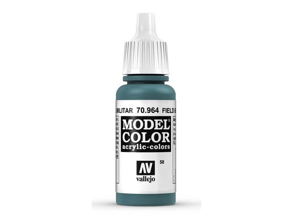 Vallejo 70.964, 17 ml, Blå, Matte, Flaske