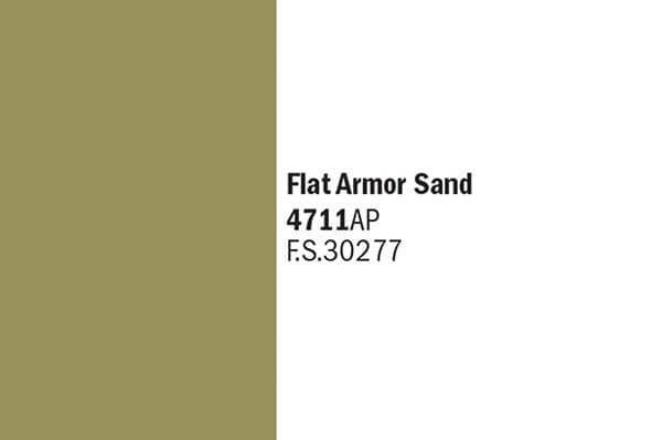 Flat rustningssand