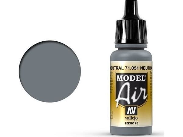 Vallejo Vallejo Model Air Neutral Gray 71.051 uniwersalny