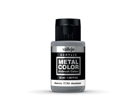 Vallejo 77.701, 32 ml, Alumiini, Metalliväri, Metalliväri, Flaske