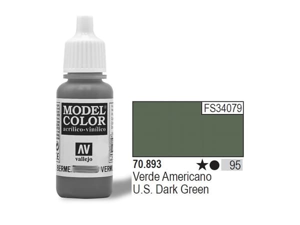 Vallejo 70.893, 17 ml, Grønn, Matte, Flaske