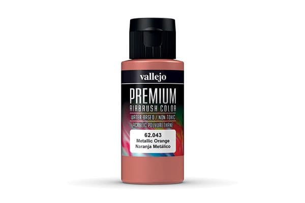 Vallejo 62.043, 60 ml, Oranssi, Metallinen, Pullo